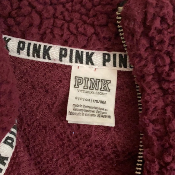 PINK sherpa quarter zip - Picture 3 of 3